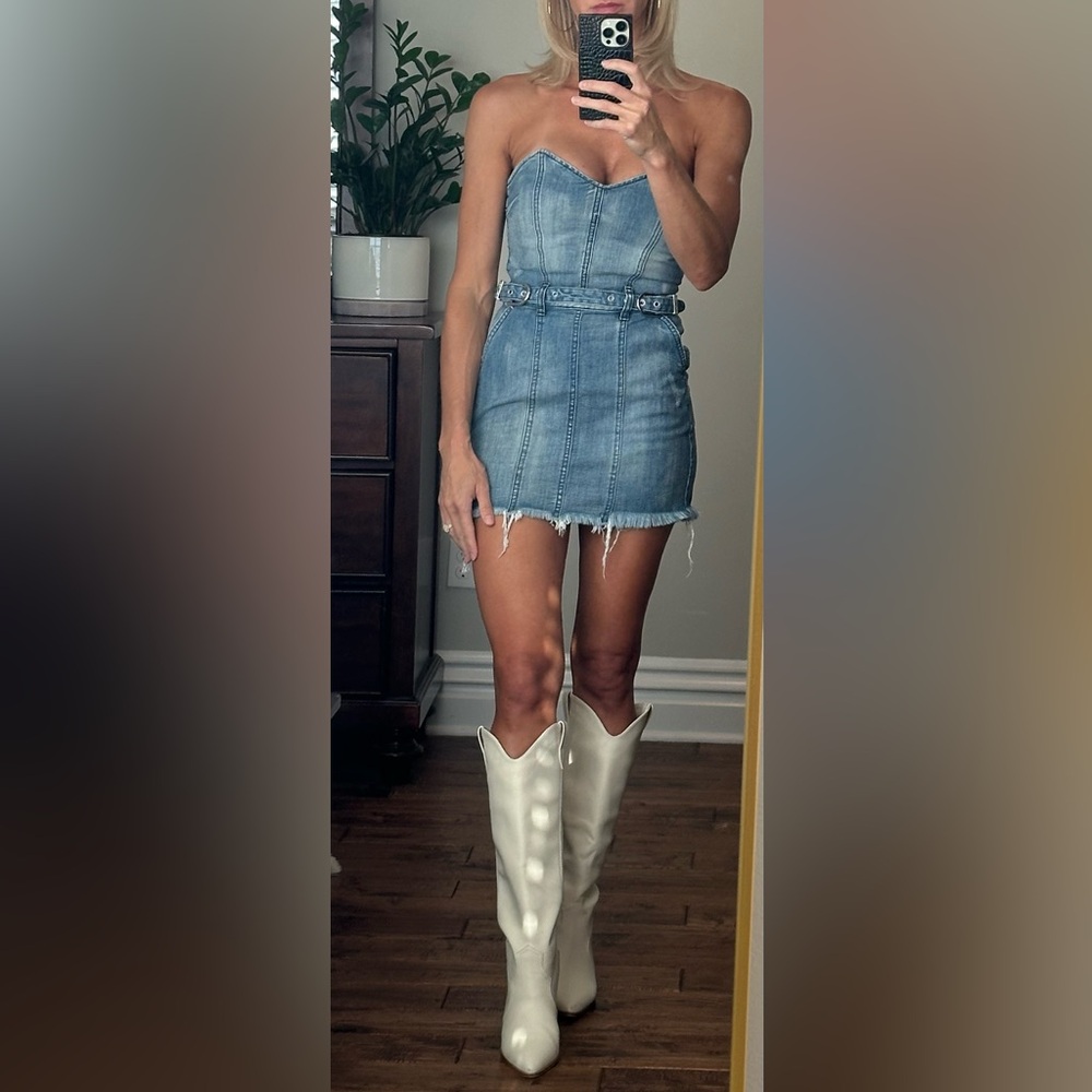 Gorgeous! RETROFÊTE Denim ASHLYN DRESS XS